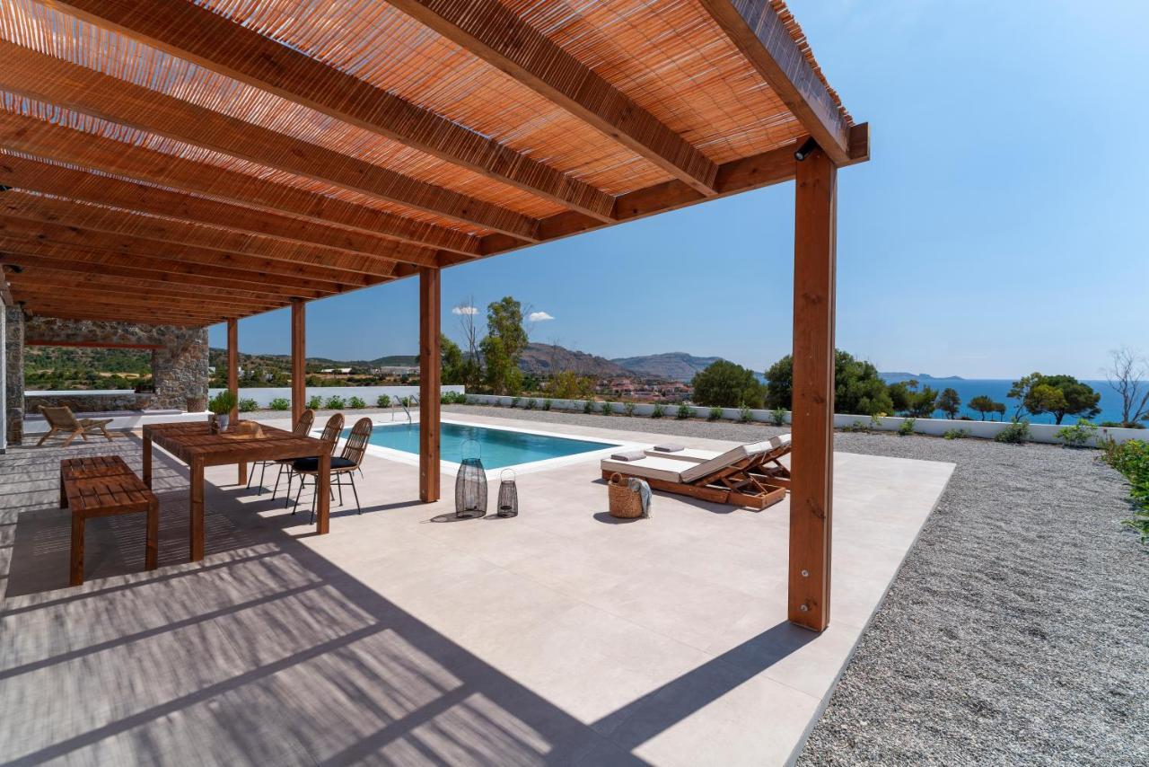 Terra D'Oro Sea View Villa With Private Pool Kiotari Buitenkant foto