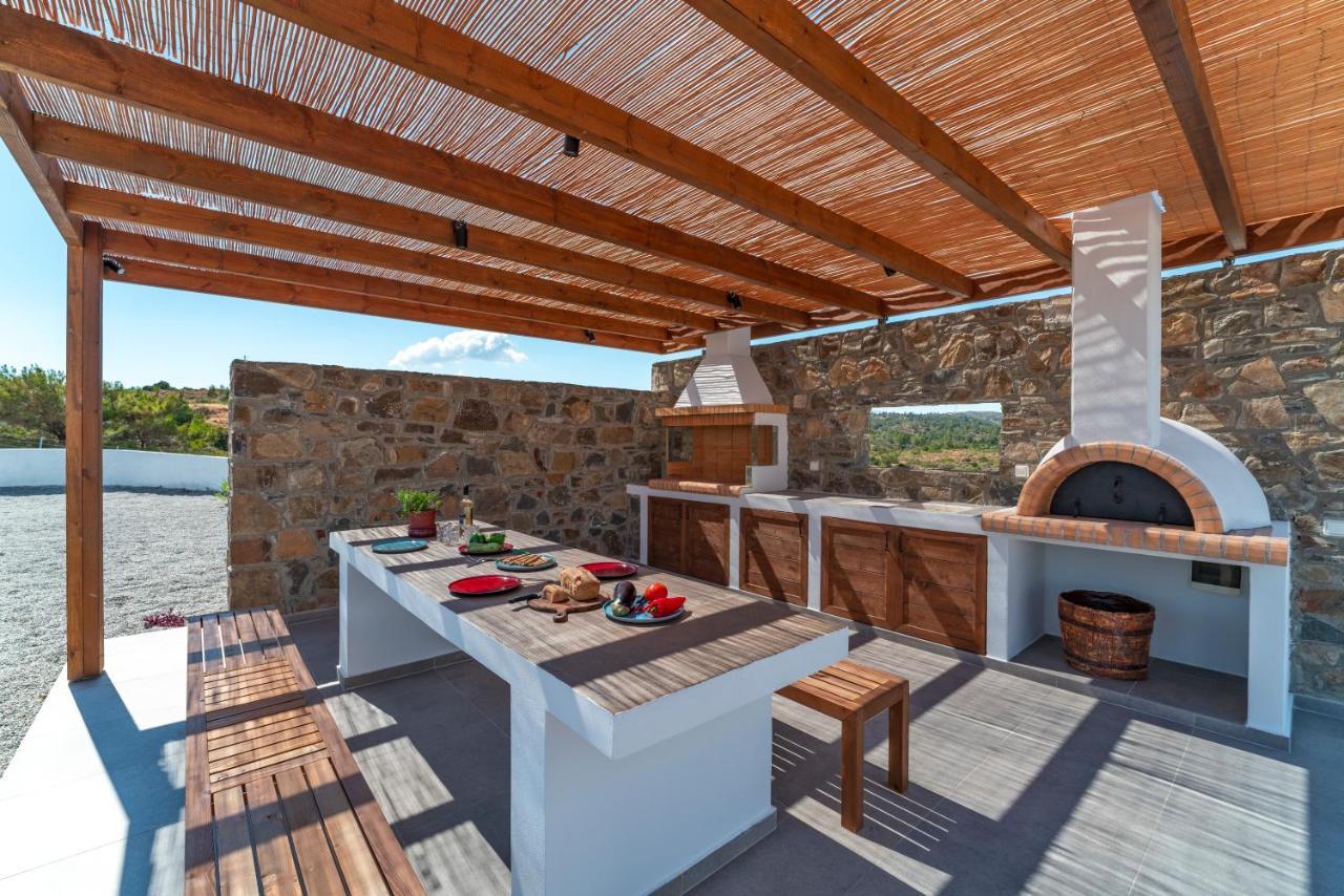Terra D'Oro Sea View Villa With Private Pool Kiotari Buitenkant foto
